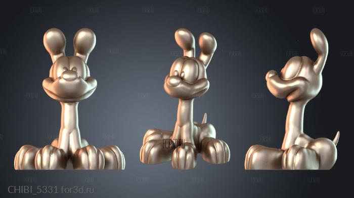 CHIBI_5331 stl model for CNC