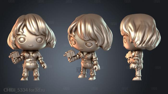CHIBI_5334 stl model for CNC
