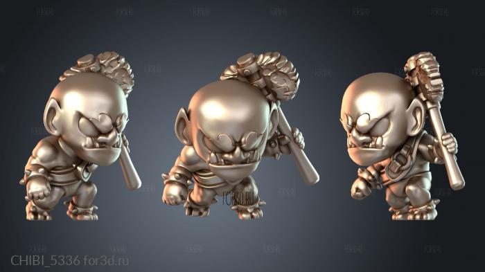 CHIBI_5336 stl model for CNC