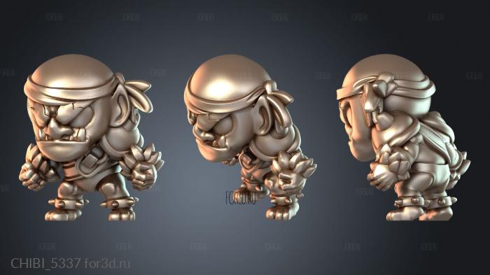 CHIBI_5337 stl model for CNC