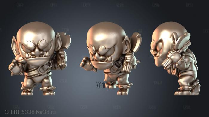 CHIBI_5338 stl model for CNC