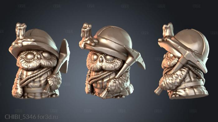 CHIBI_5346 stl model for CNC