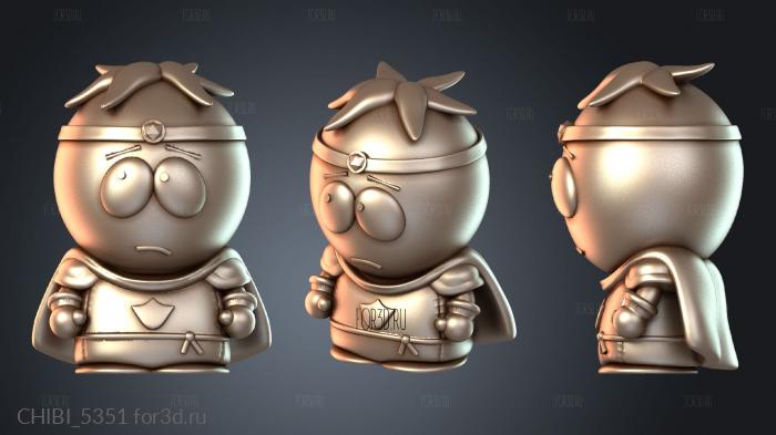 CHIBI_5351 stl model for CNC