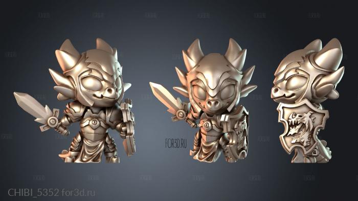 CHIBI_5352 stl model for CNC