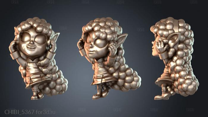 CHIBI_5367 stl model for CNC