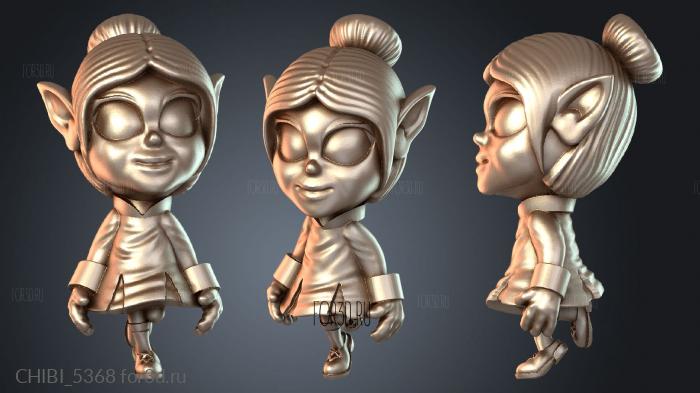 CHIBI_5368 stl model for CNC