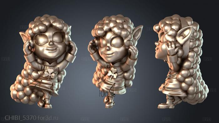 CHIBI_5370 stl model for CNC