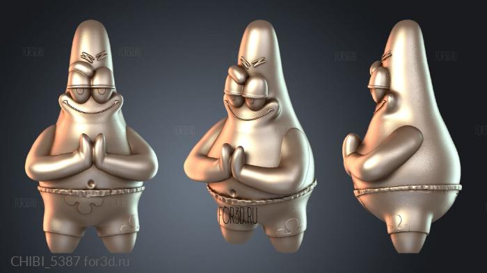 CHIBI_5387 stl model for CNC