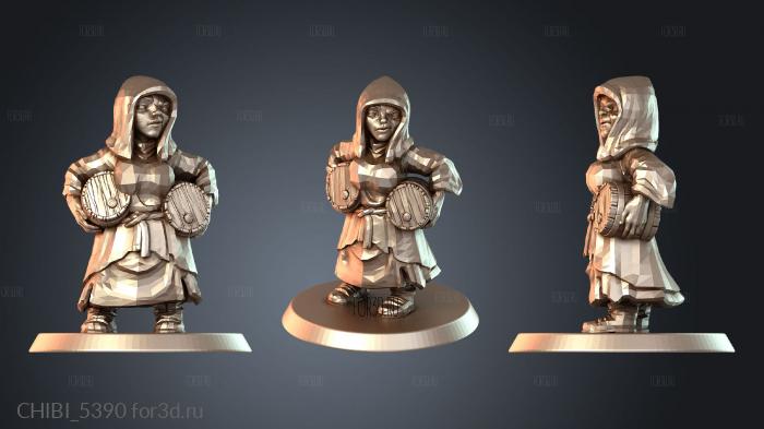 CHIBI_5390 stl model for CNC