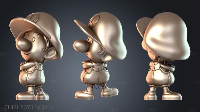 CHIBI_5393 stl model for CNC