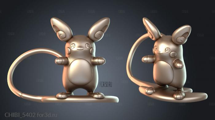 CHIBI_5402 stl model for CNC