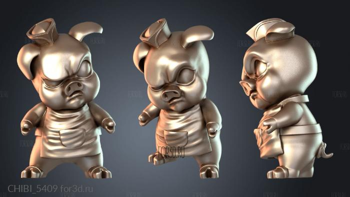 CHIBI_5409 stl model for CNC