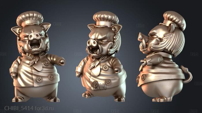 CHIBI_5414 stl model for CNC