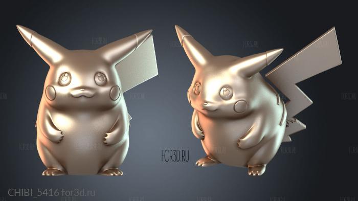CHIBI_5416 stl model for CNC
