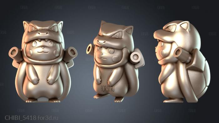 CHIBI_5418 stl model for CNC