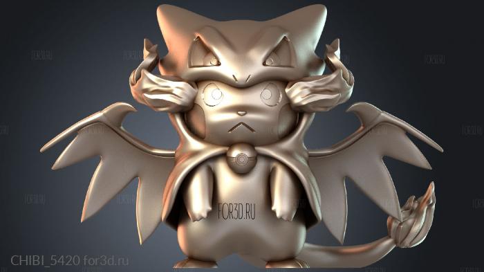 CHIBI_5420 stl model for CNC