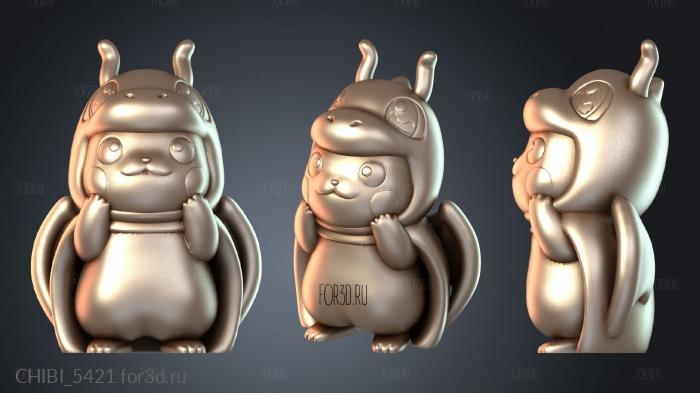 CHIBI_5421 stl model for CNC