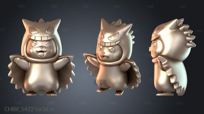 CHIBI_5422 stl model for CNC