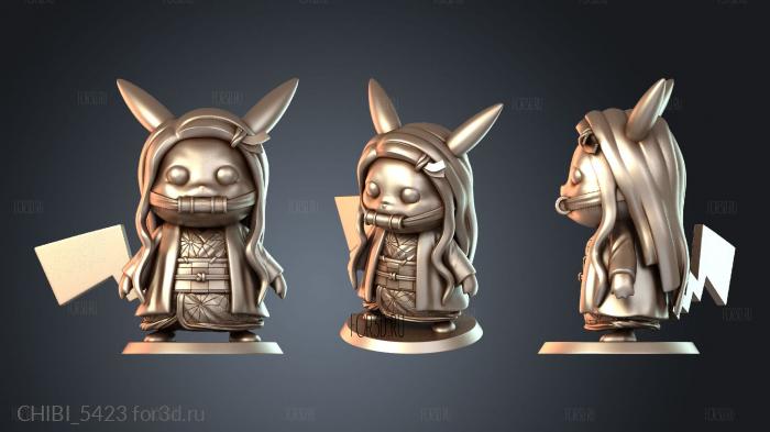 CHIBI_5423 stl model for CNC