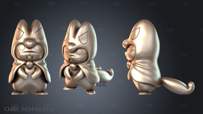 CHIBI_5424 stl model for CNC