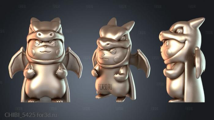 CHIBI_5425 stl model for CNC