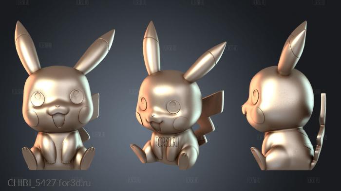CHIBI_5427 stl model for CNC