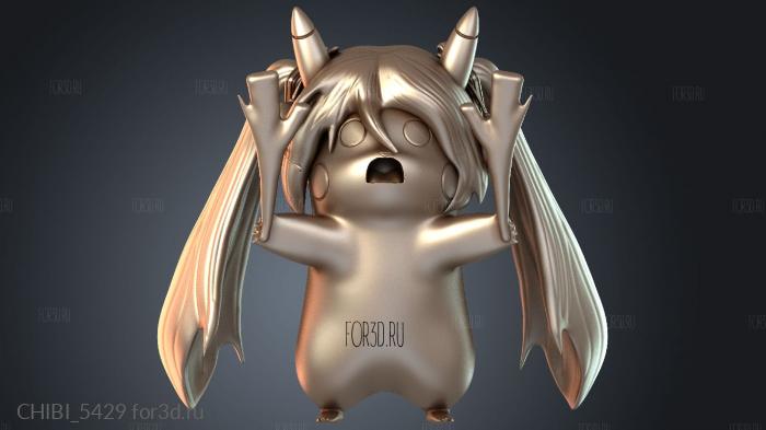 CHIBI_5429 stl model for CNC