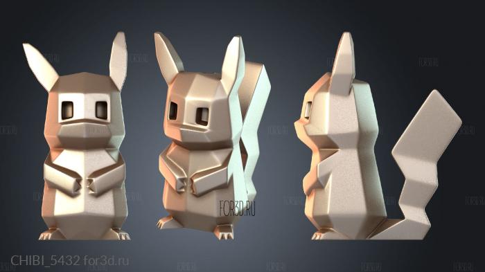 CHIBI_5432 stl model for CNC