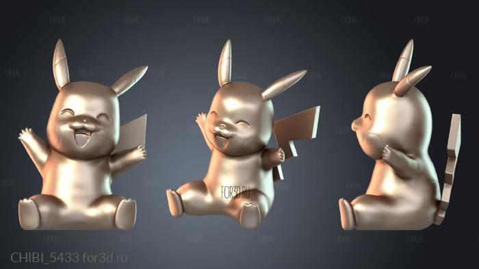 CHIBI_5433 stl model for CNC