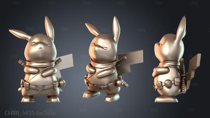 CHIBI_5435 stl model for CNC