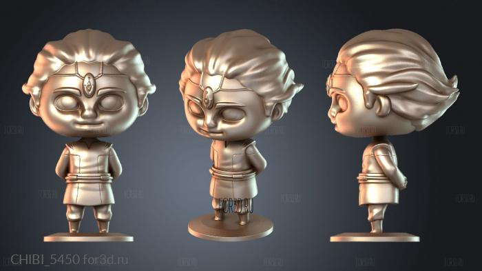 CHIBI_5450 stl model for CNC