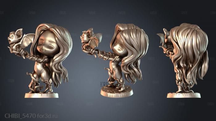 CHIBI_5470 stl model for CNC