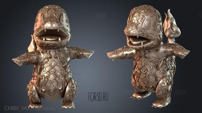 CHIBI_5473 stl model for CNC