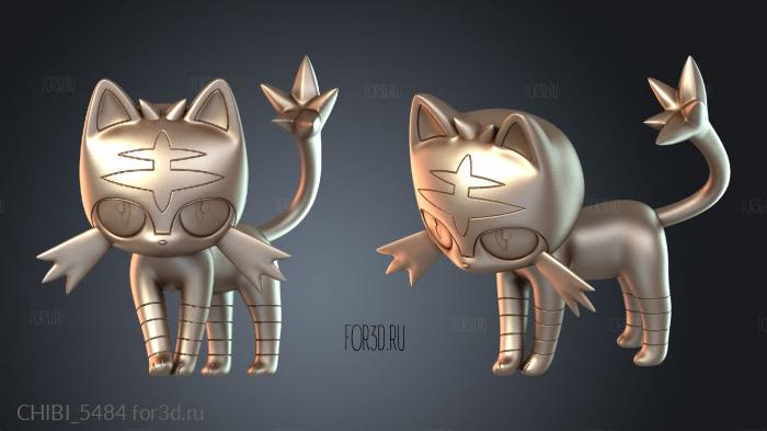 CHIBI_5484 stl model for CNC