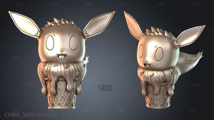 CHIBI_5490 stl model for CNC