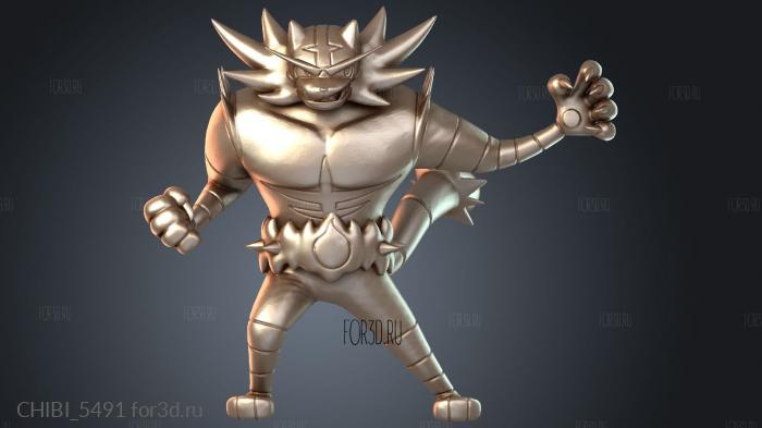 CHIBI_5491 stl model for CNC