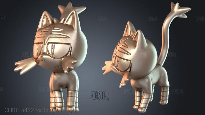 CHIBI_5492 stl model for CNC