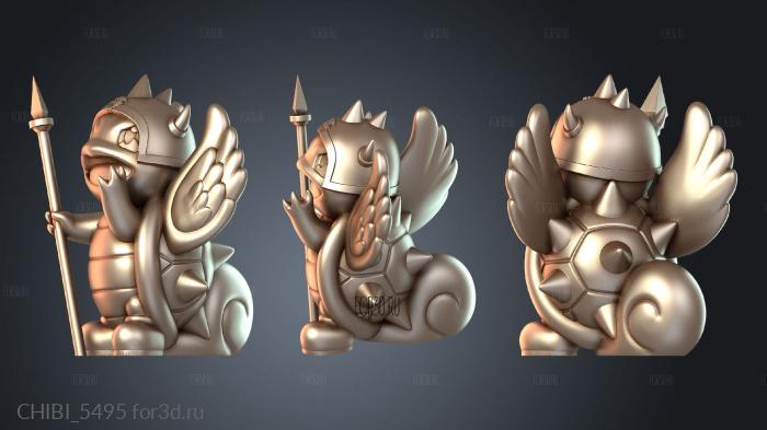 CHIBI_5495 stl model for CNC