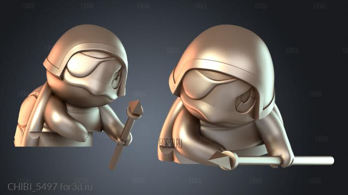 CHIBI_5497 stl model for CNC