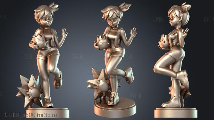 CHIBI_5500 stl model for CNC