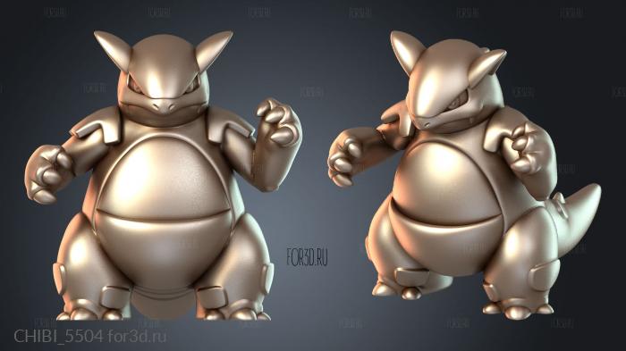 CHIBI_5504 stl model for CNC