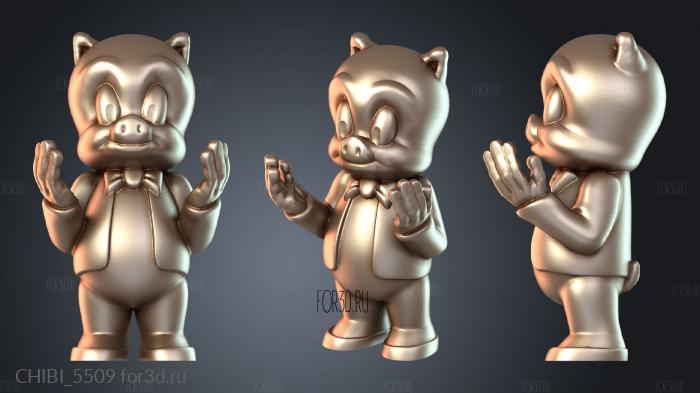 CHIBI_5509 stl model for CNC