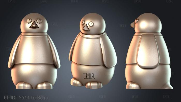 CHIBI_5511 stl model for CNC