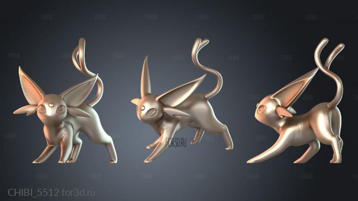 CHIBI_5512 stl model for CNC