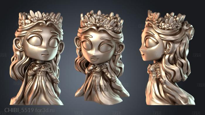 CHIBI_5519 stl model for CNC