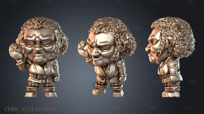 CHIBI_5521 stl model for CNC