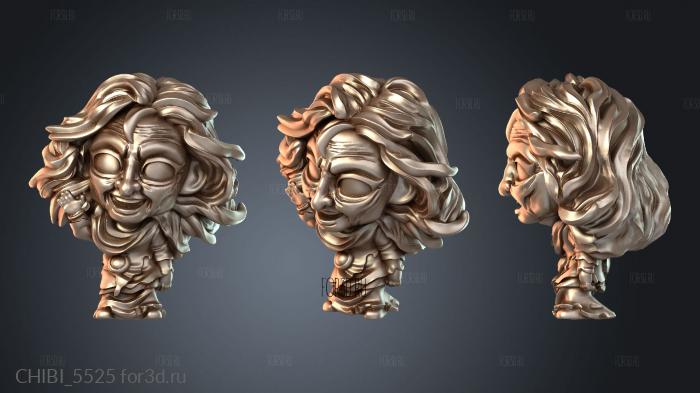 CHIBI_5525 stl model for CNC