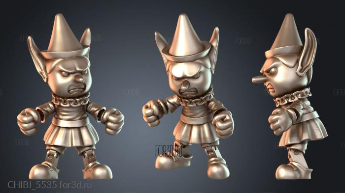 CHIBI_5535 stl model for CNC
