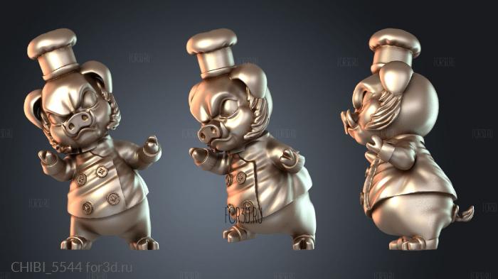 CHIBI_5544 stl model for CNC