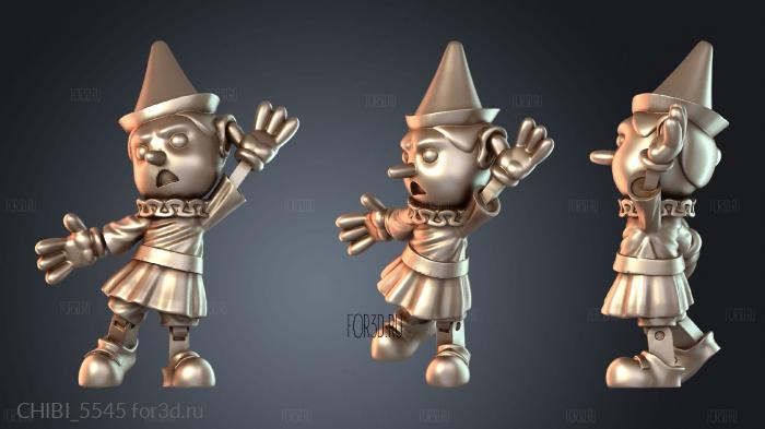 CHIBI_5545 stl model for CNC